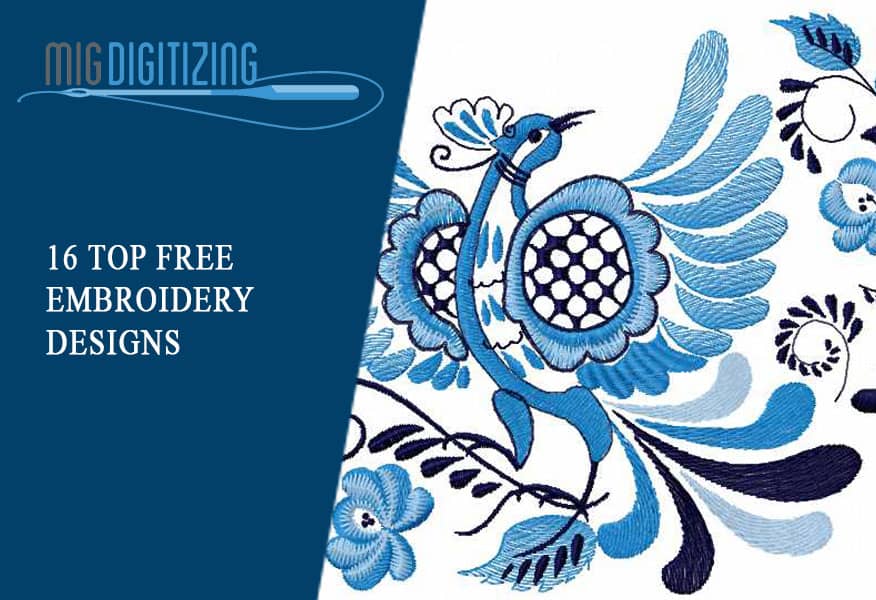 16 Top Free Embroidery Designs