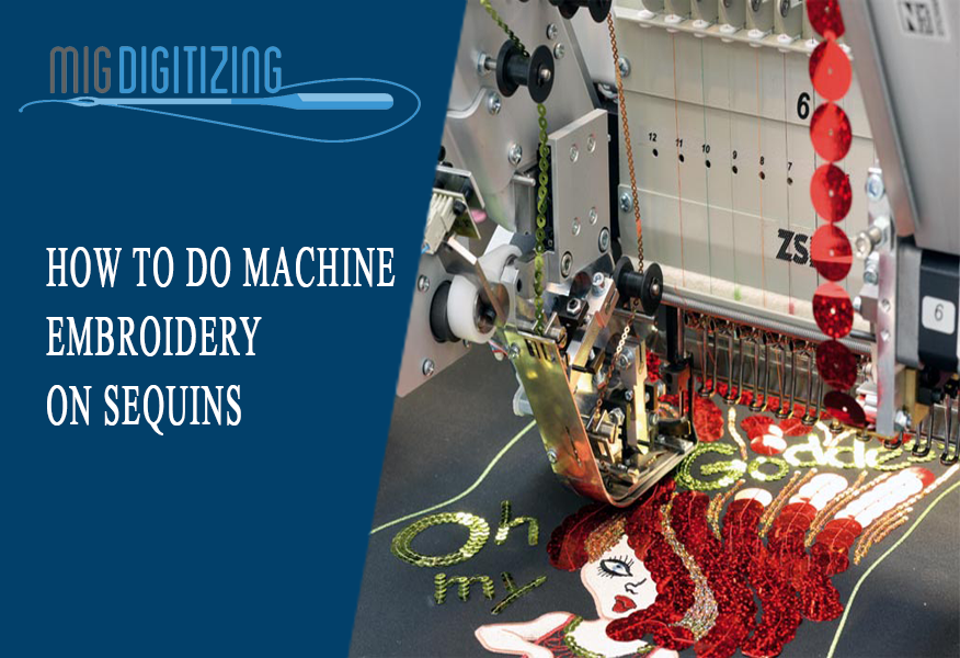 How to do Machine Embroidery on Sequins