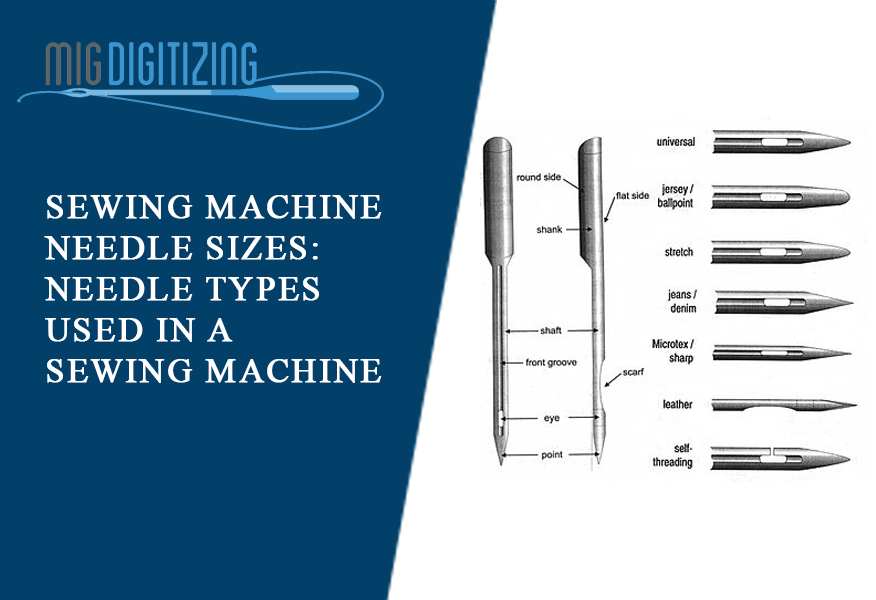 Sewing Machine Needle Sizes:  Needle Types Used In A Sewing Machine