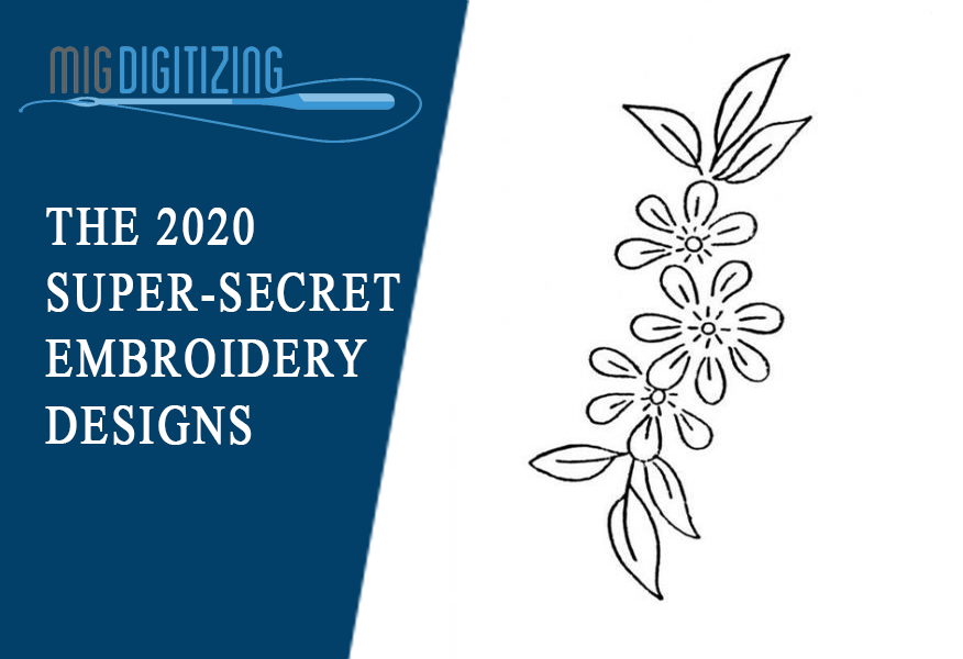 The 2020 Super-Secret Embroidery Designs 