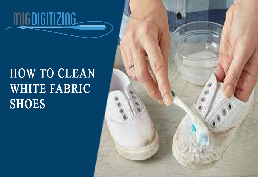 How to clean white fabric shoes