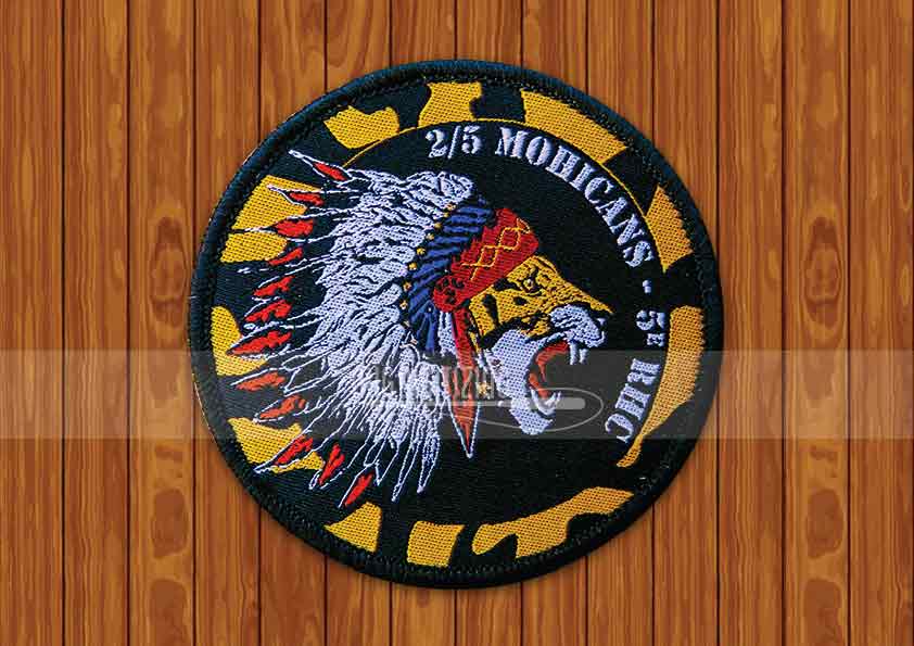 Mohicans embroidered patch made for a custom patch project