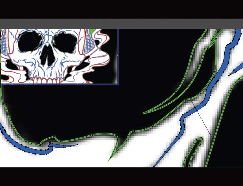 Example of artwork prepared for vector conversion