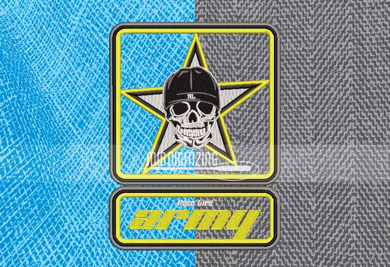 army-embroidery