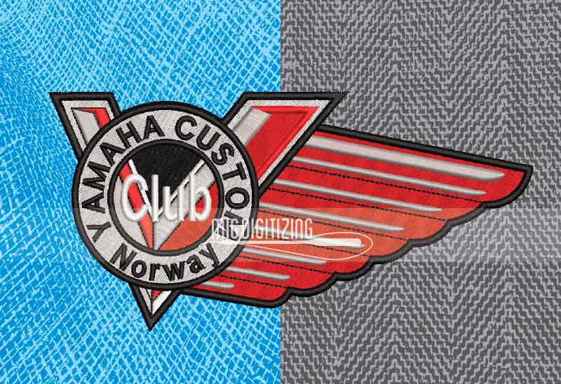 yamaha-custom-embroidery-norway-biker-patch