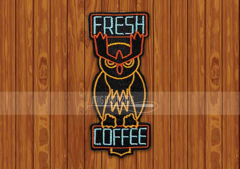 fresh-coffee-Embroidered-patch